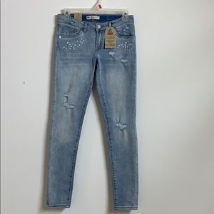 BUNDLE 2 ITEMS FOR $10 Levi’s jean 710 super skinny distressed size 14
